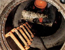 Repeat Item (2), (3) until the pilot tube arrives at the arriving shaft.